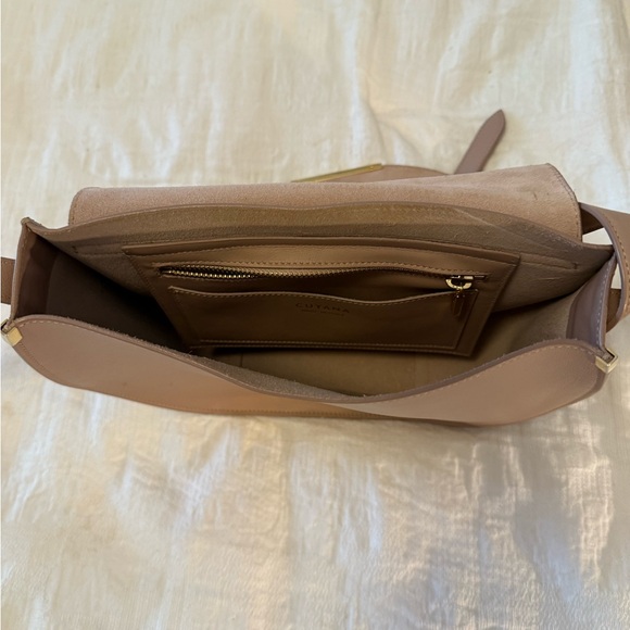 Cuyana Suede Saddle Bag - Pink - Picture 5 of 10